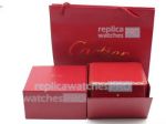 Replacement Cartier Red Leather Watch Box & Papers & Card & Bag Set